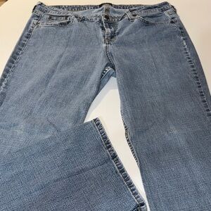 Vintage‎ Massimo Women’s stretch Jeans w/ Velvet Leather back  Tag